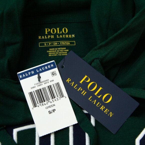 Pol Ralph Lauren NWT Spellout POLO Forrest Green Lightweight Hoodie, S - Picture 4 of 12